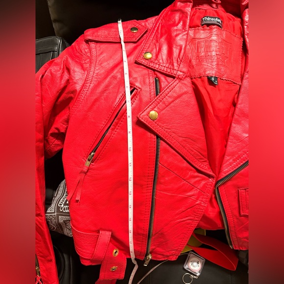 Vintage Genuine Leather red jacket - Picture 15 of 16